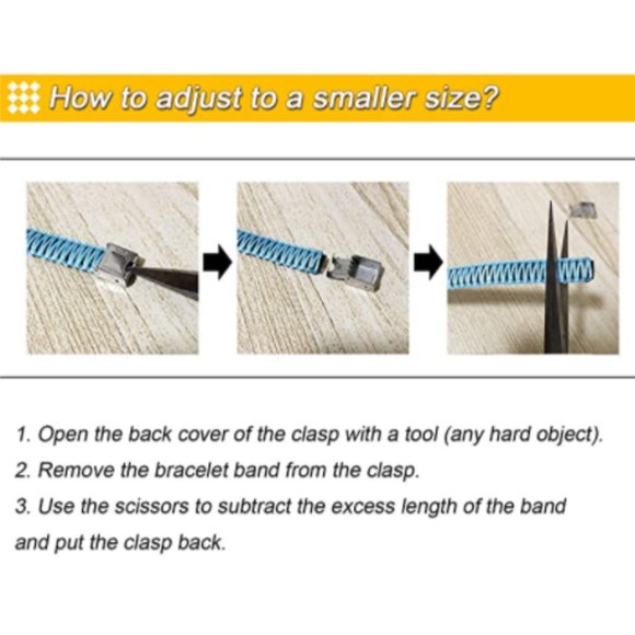 Handmade Nylon Braided Medical Alert Bracelet - Picture 7 of 7